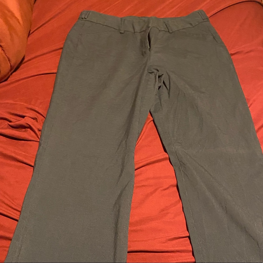 Black and white dress pants